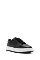 Men's Black Lace-up Leather Sneaker | Derimod