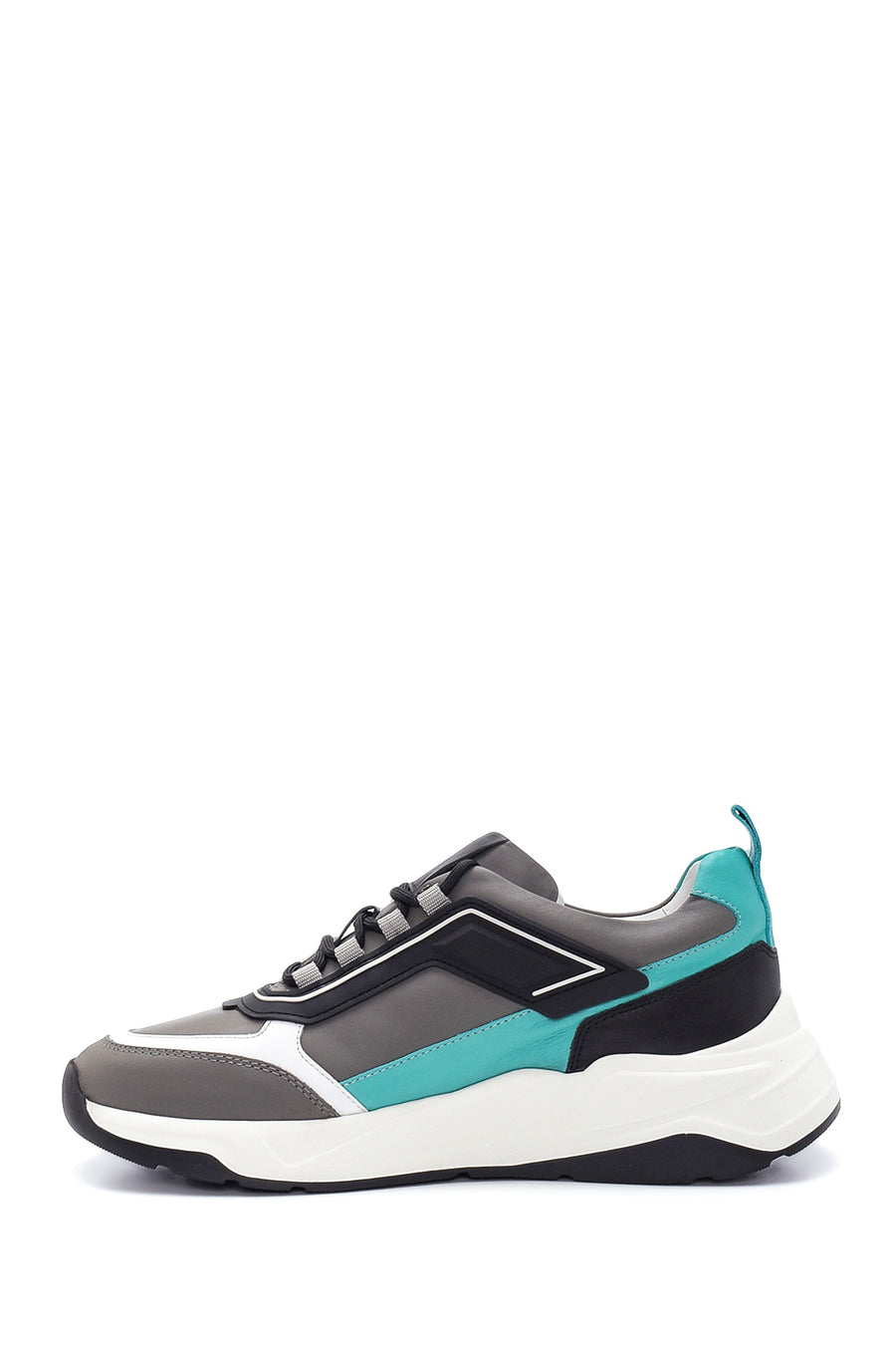Men's Leather Stripe Detailed Sneaker
