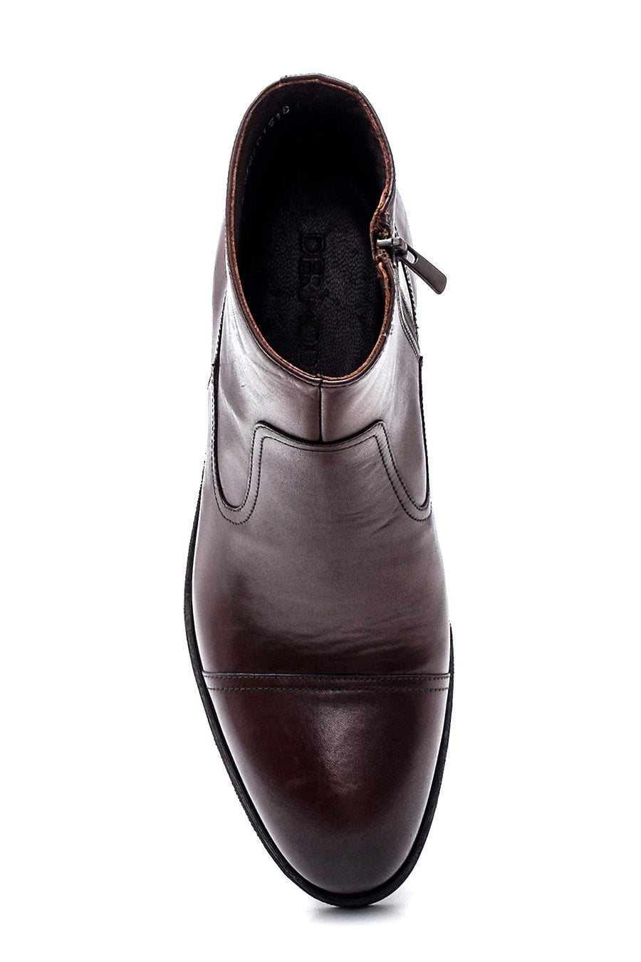 Men's Leather Zippered Classic Boots