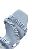 Women's Blue Heeled Slippers | Derimod