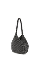 Women's Black Stone Mini Evening Clutch Bag | Derimod