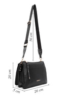 Women's Black Crossbody Bag with Accessory Detail | Derimod