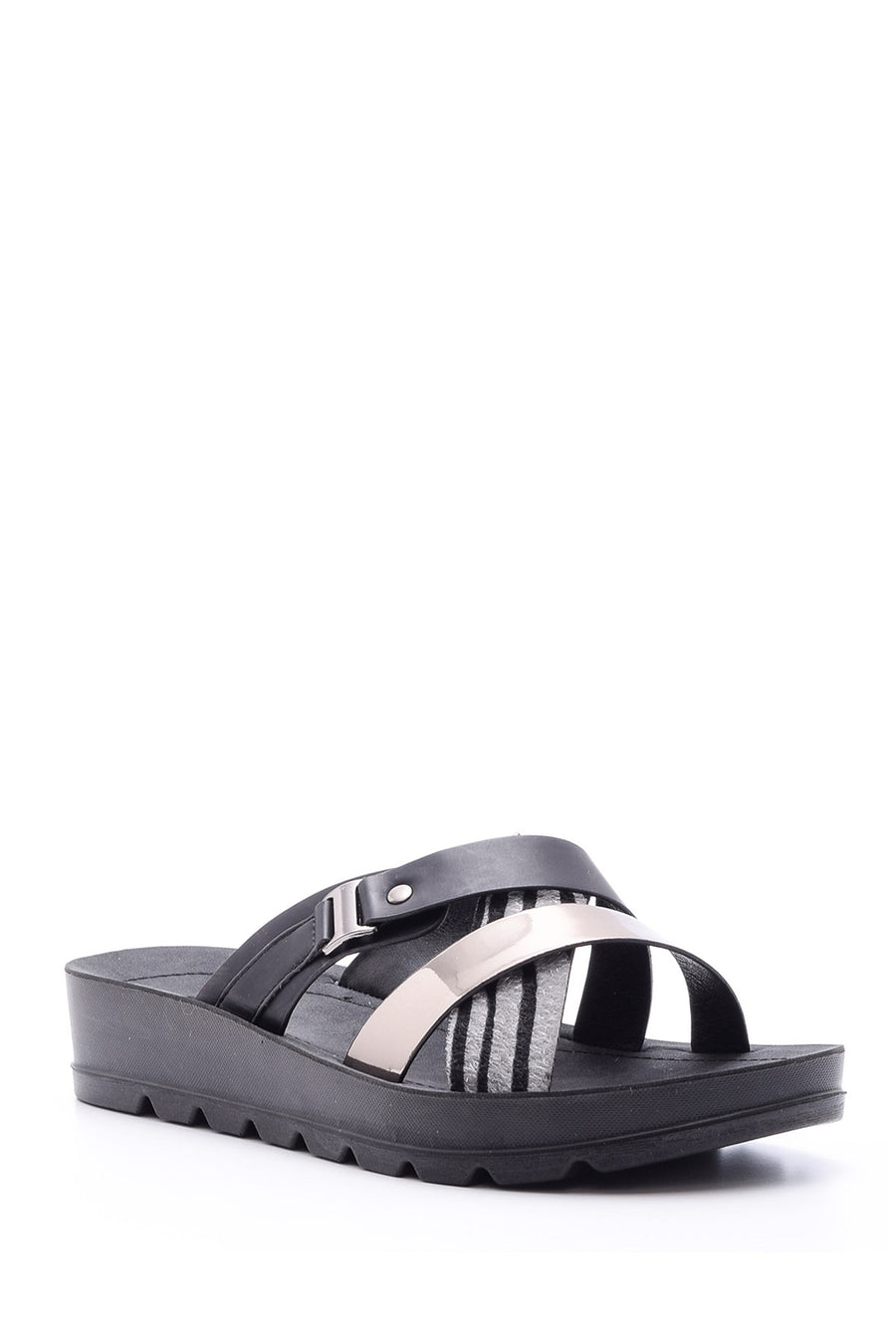 Women's Zebra Detailed Slippers