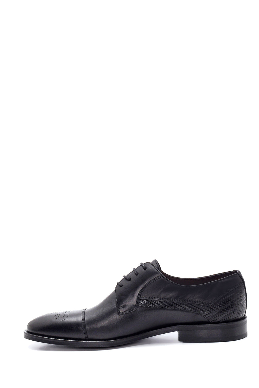 Men's Leather Pattern Detailed Classic Shoes