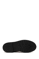 Male Brown Zip Closure Thick-Soled Suede Combat Boots | Derimod