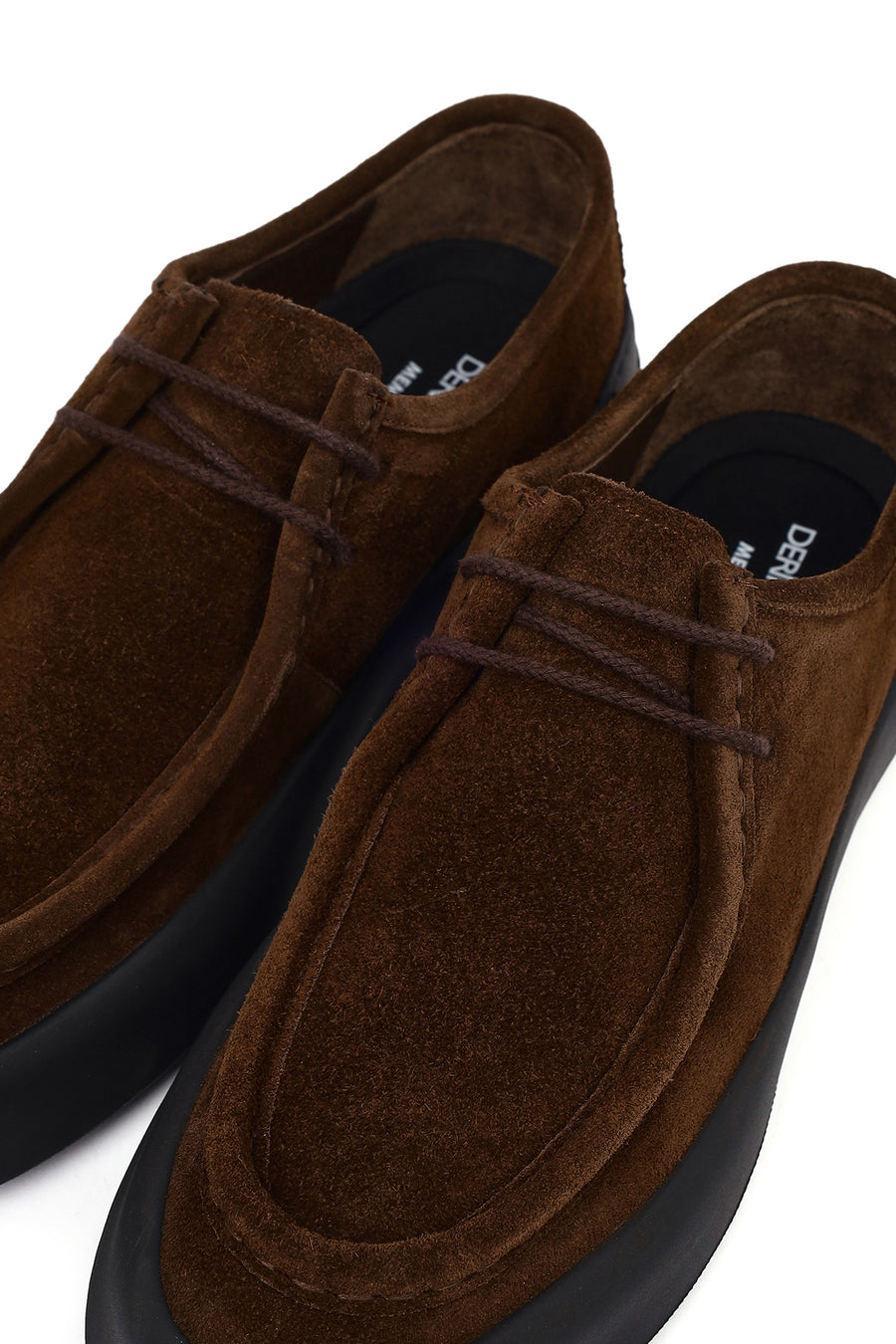 Men's Brown Lace-Up Suede Leather Casual Shoes