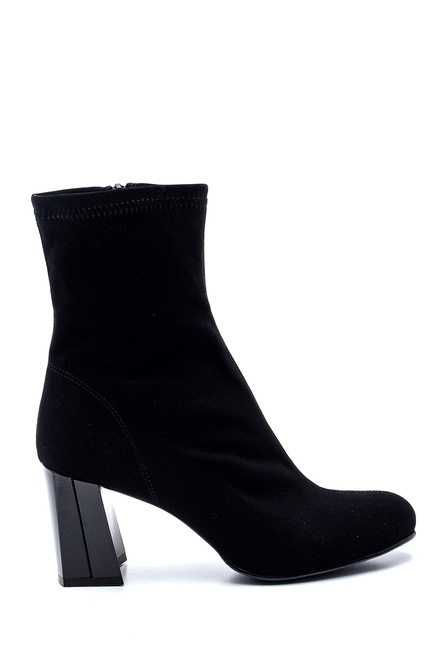 Women's Suede Heeled Boots 21WFD140310 | Derimod