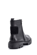 Men's Zippered Leather Boots | Derimod