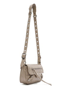 Women's Gray Metal Detailed Crossbody Bag | Derimod