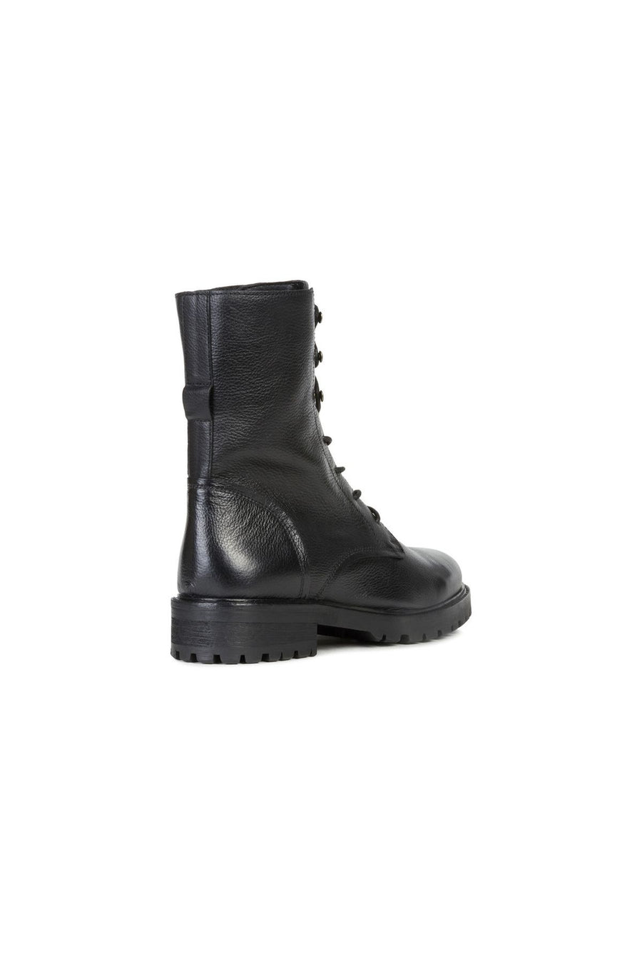 Geox Women's Black Hoara Leather Zippered Boots