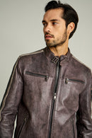 Formula Men's Leather Jacket | Derimod