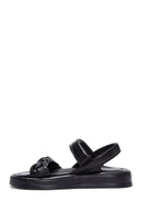 Women's Black Ankle Strap Leather Sandals | Derimod