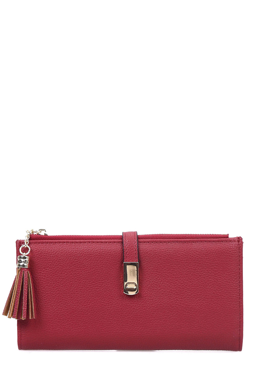 Women's Red Faux Leather Wallet
