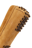 Kadın Camel Püsküllü Süet Deri Loafer | Derimod