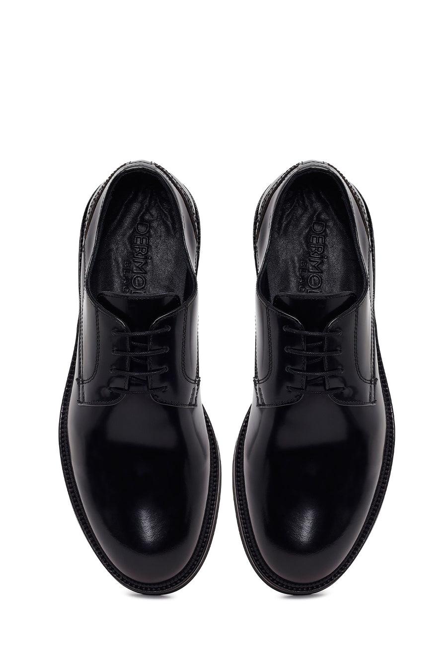 Male Black Lace-up Leather Casual Shoes