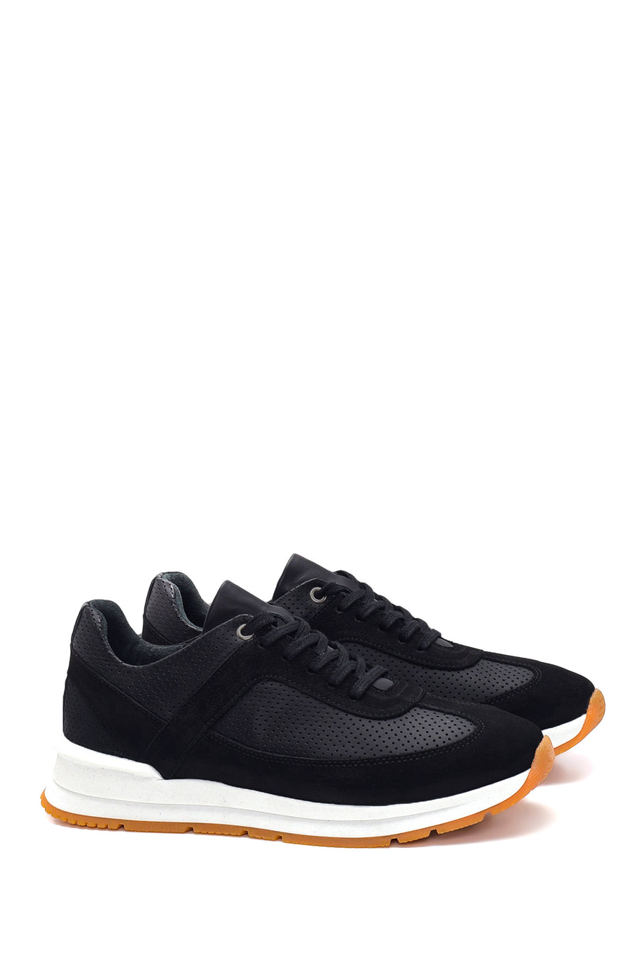 Erkek Deri Süet Detaylı Sneaker