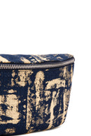 Women's Blue Long Strap Fabric Crossbody Bag | Derimod