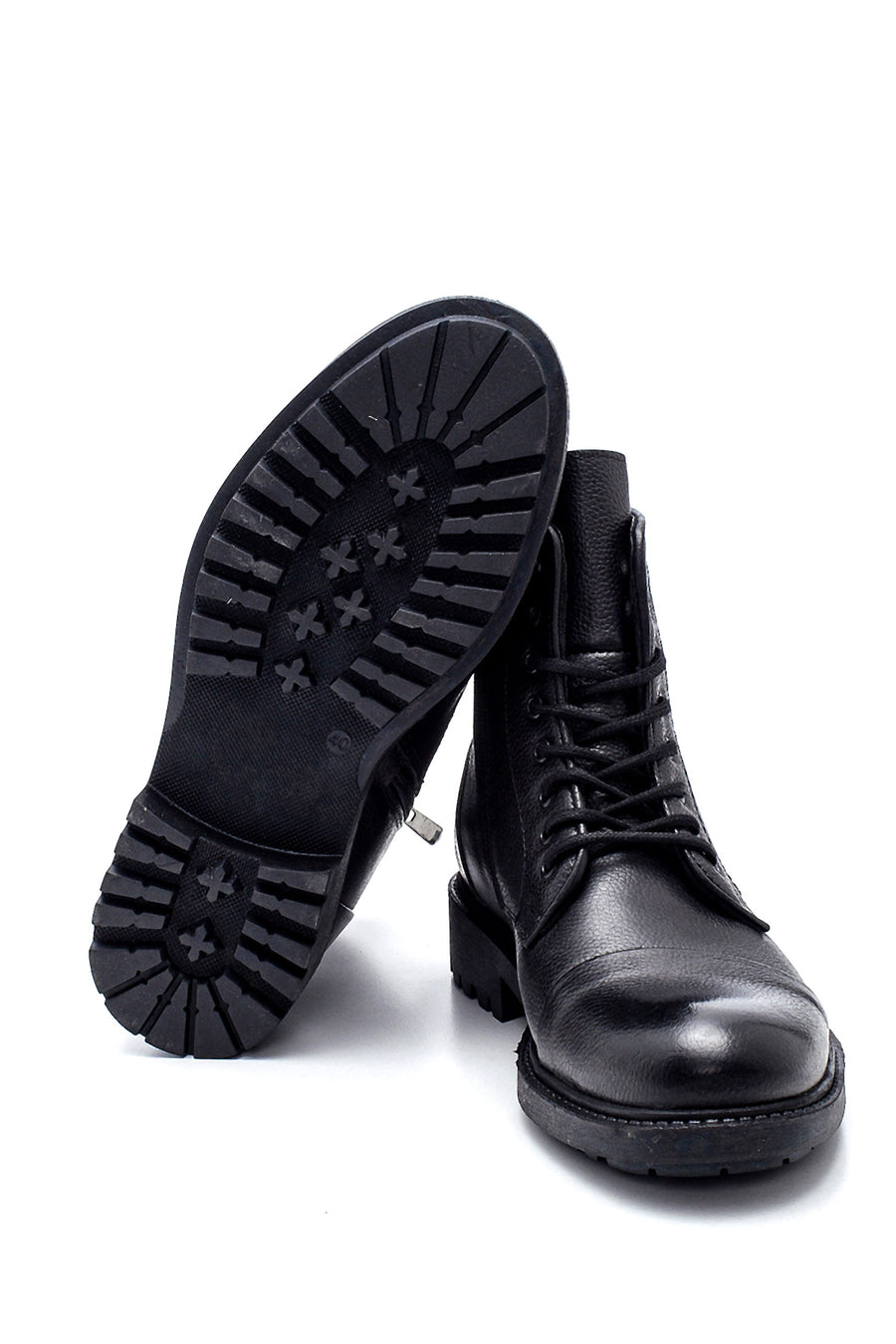 Men's Leather Zippered Boots
