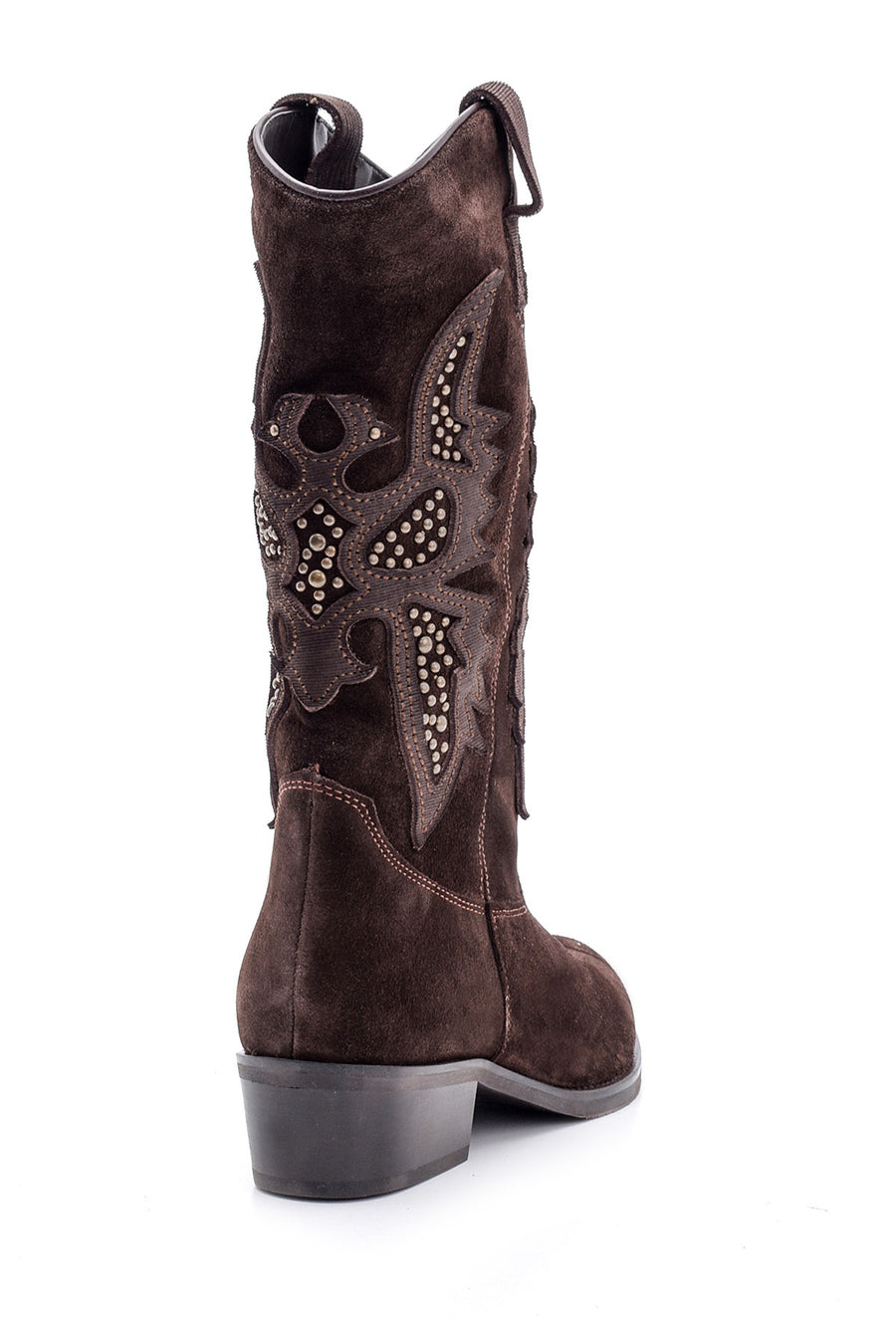 Women's Suede Leather Cowboy Boots