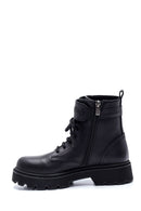 Women's Leather Zippered Boots | Derimod