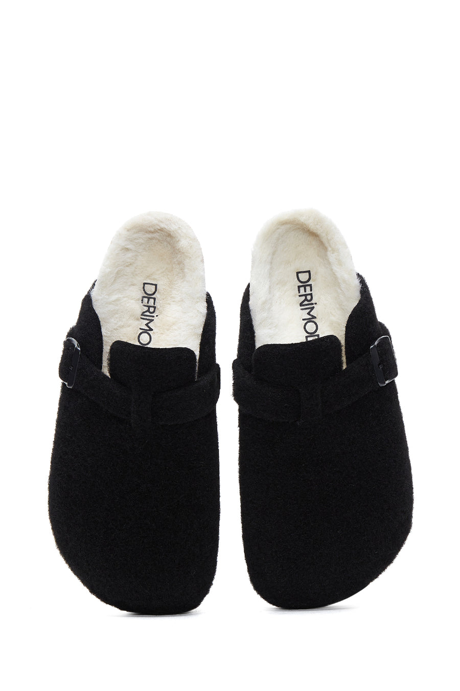 Women's Black Flat Slippers