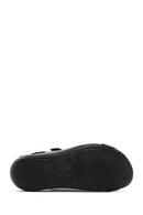 Women's Black Strappy Comfort Sandals | Derimod