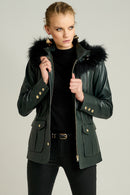 Diva Women's Leather Jacket | Derimod