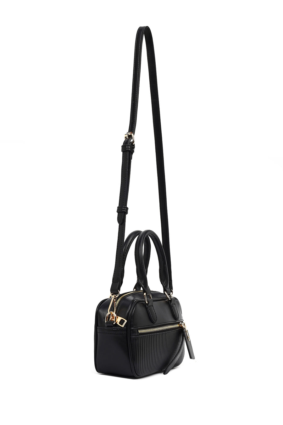 Women's Black Long Strap Shoulder Bag