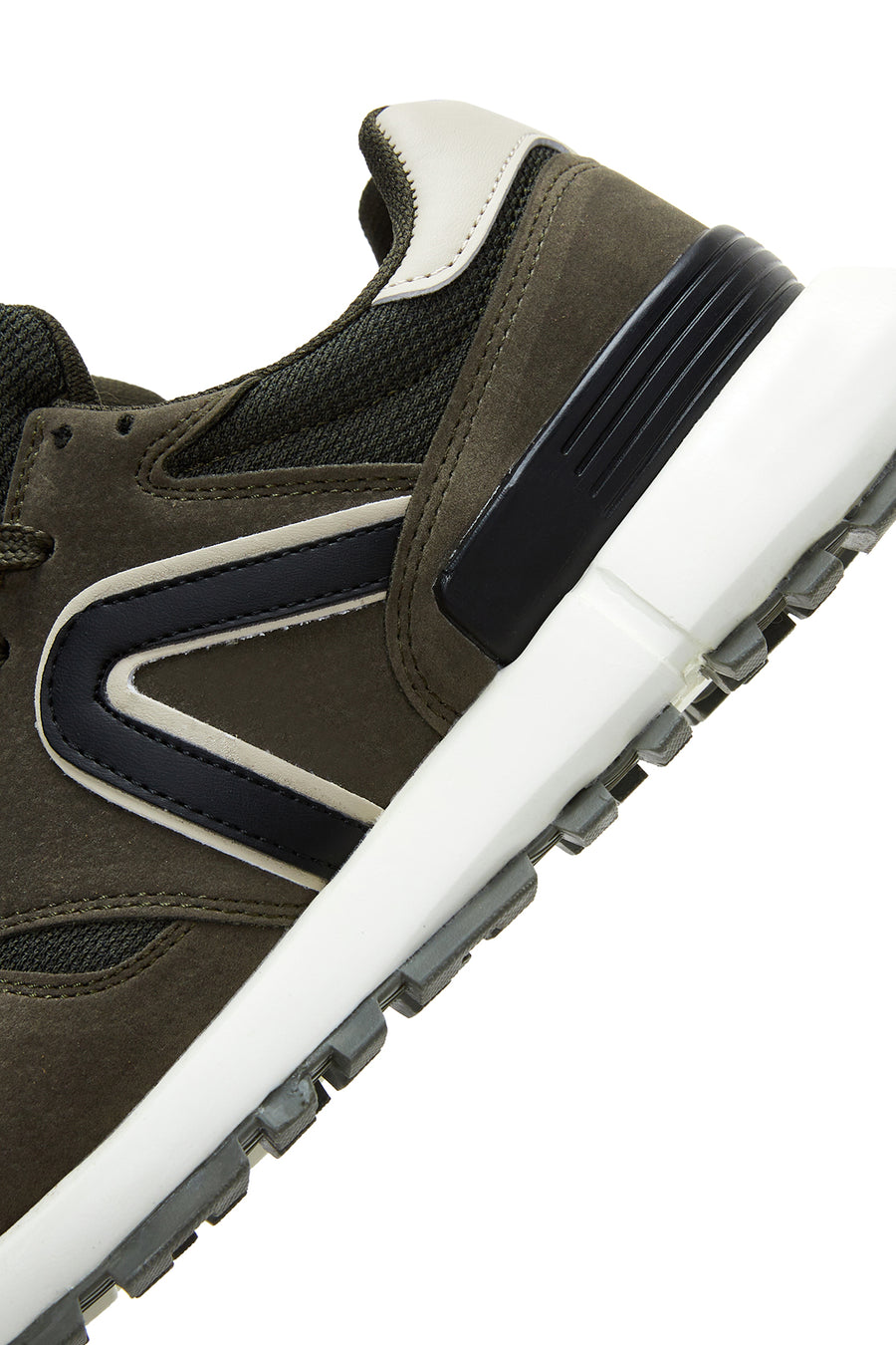 Erkek Haki Süet Deri Sneaker