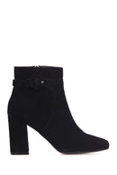 Women's Heeled Suede Boots | Derimod