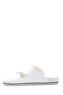 Men's Leather Double Buckle Slippers | Derimod