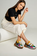 Colorful Women's Leather Sports Shoes | Derimod