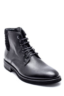 Men's Leather Zippered Boots | Derimod