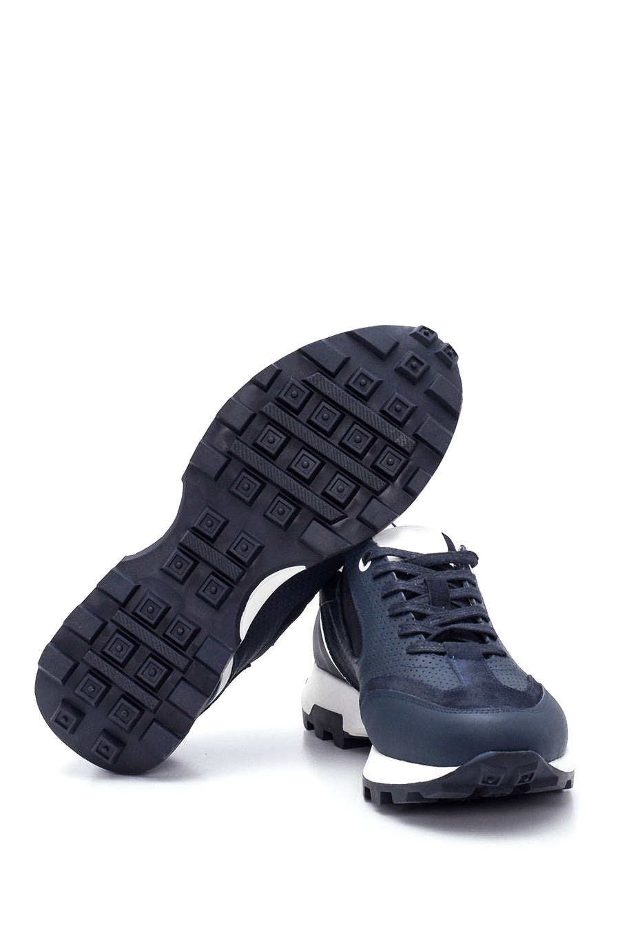 Erkek Deri Desenli Sneaker