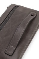 Male Grey Leather Handbag | Derimod
