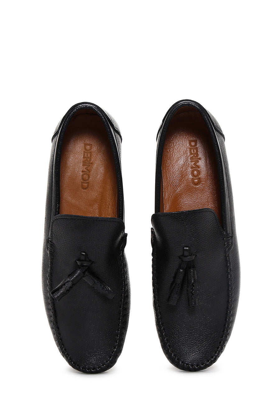 Erkek Siyah Deri Casual Loafer
