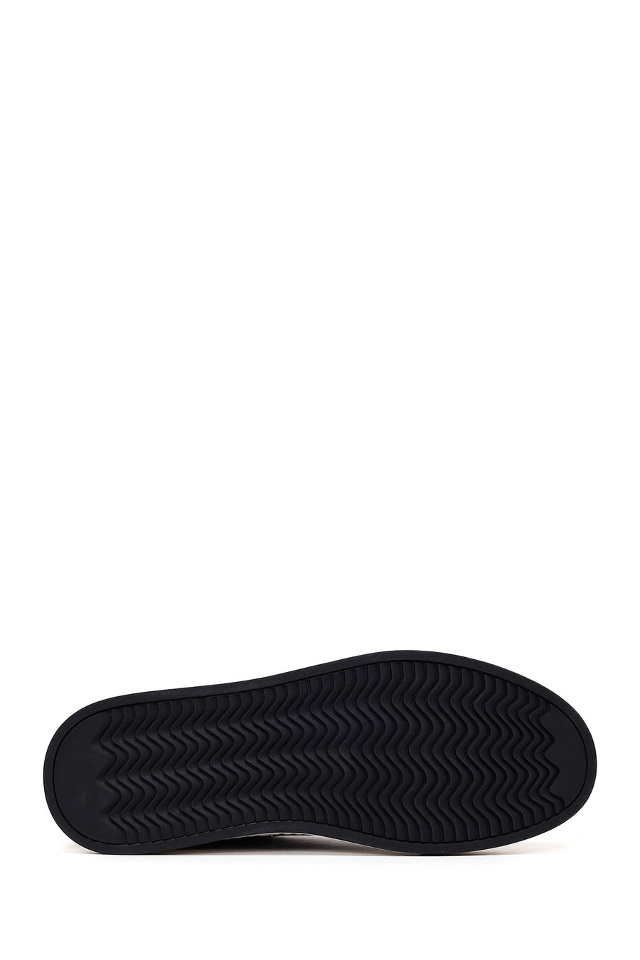 Male Black Lace-Up Leather Sneaker