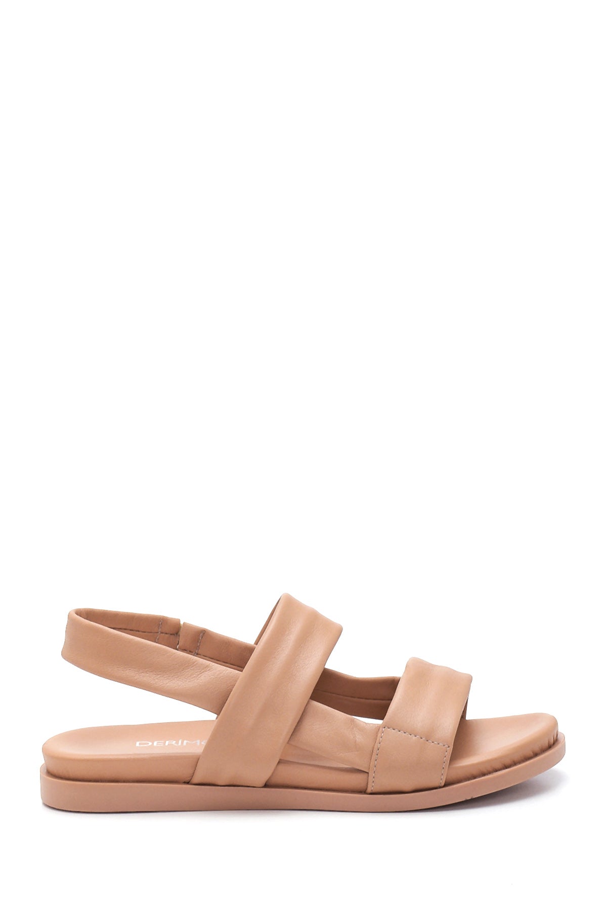 Women's Beige Leather Sandals 22SFD150318 | Derimod