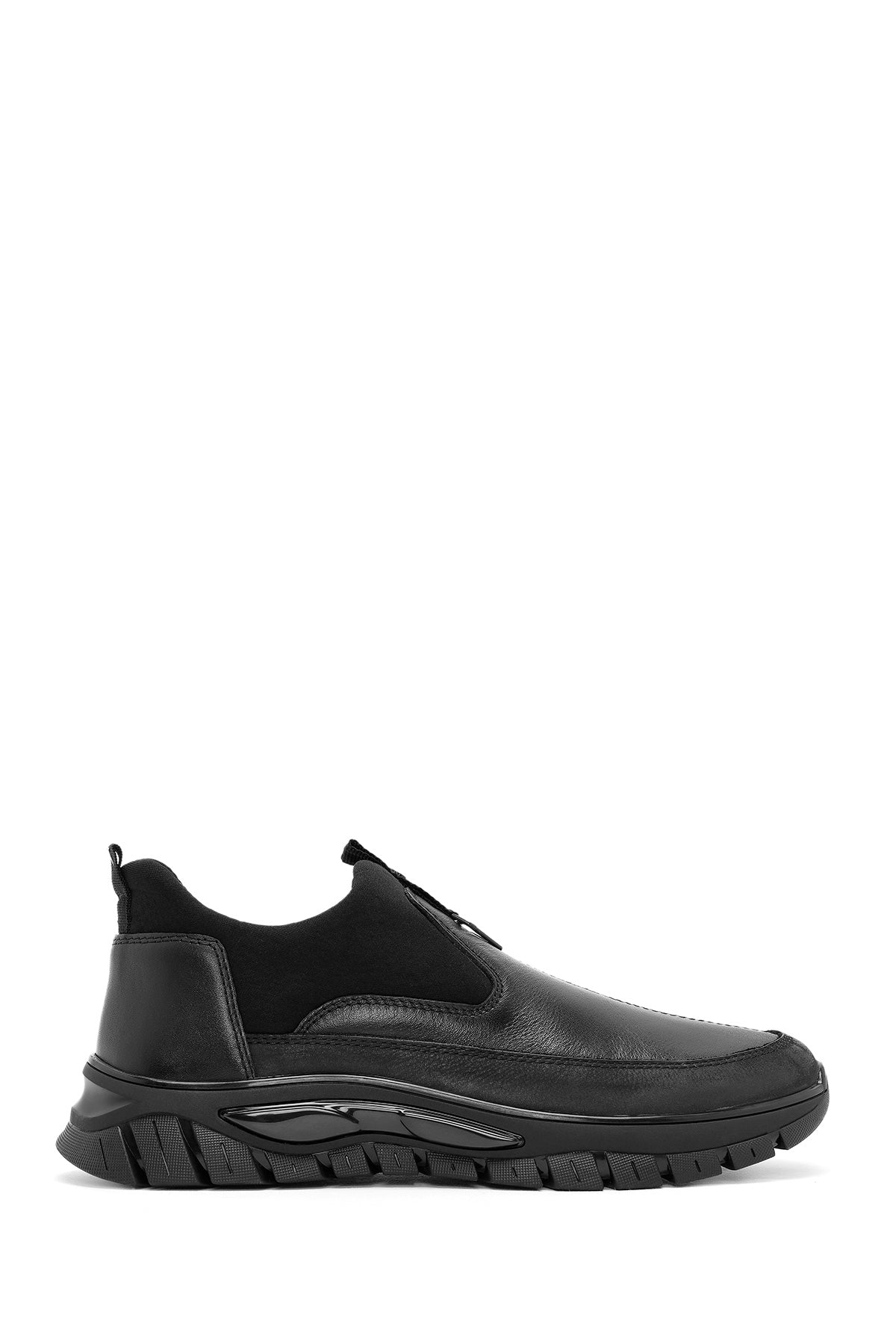 Men's Black Leather Comfort Loafer 24WFD650718 | Derimod