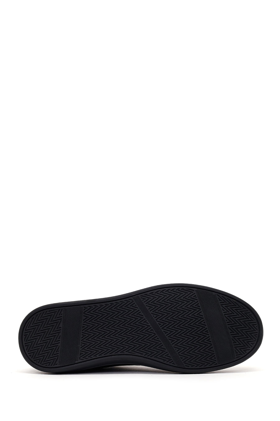 Erkek Siyah Bağcıklı Nubuk Deri Casual Sneaker