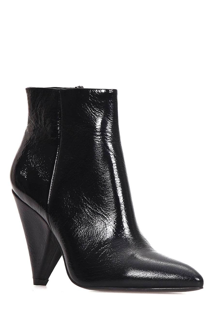 Women's Patent Leather Heeled Boots