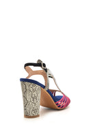 Women's Suede Colored Heeled Shoes | Derimod