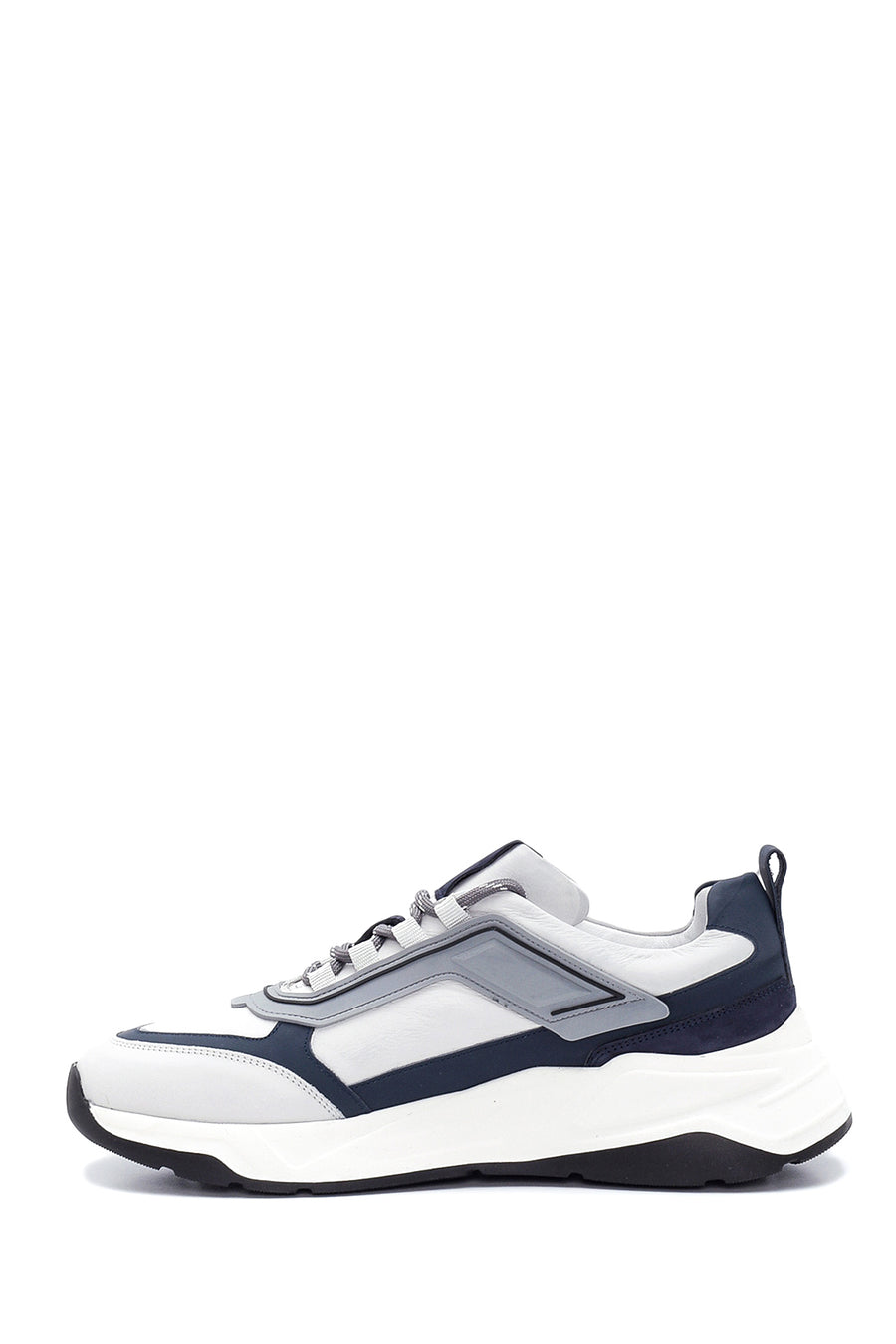 Men's Leather Stripe Detailed Sneaker