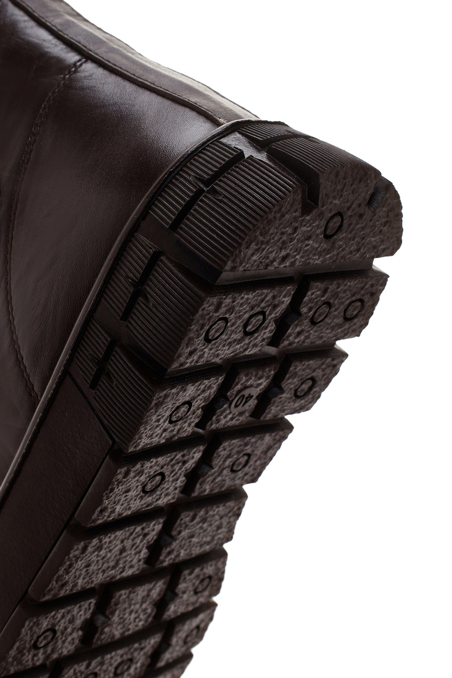 Erkek Kahverengi Deri Bilekli Sneaker