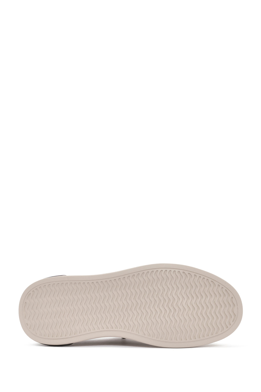 Erkek Bej Bağcıklı Desenli Kumaş Sneaker