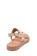 Women's Snake Printed Casual Sandals | Derimod