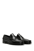 Erkek Siyah Rugan Deri Klasik Loafer | Derimod