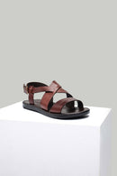 Brown Men's Leather Sandals | Derimod