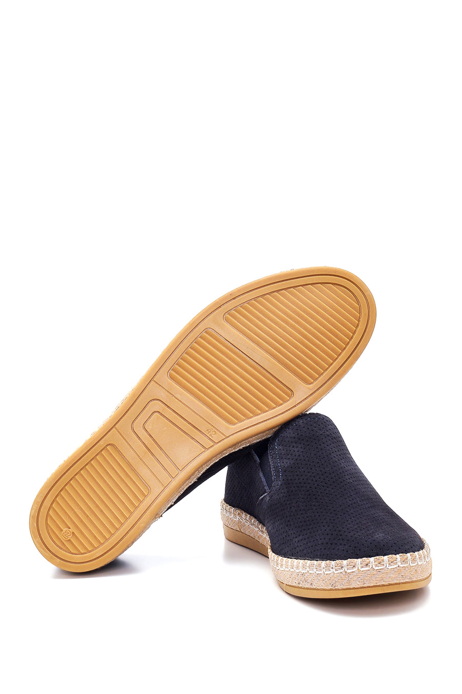 Men's Navy Blue Suede Leather Loafer