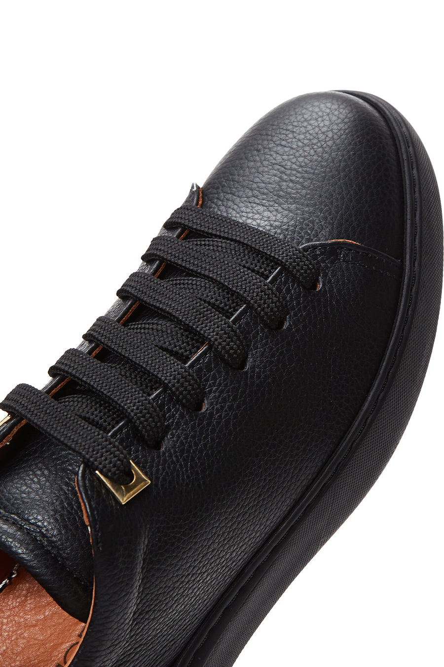 Women's Black Leather Sneaker